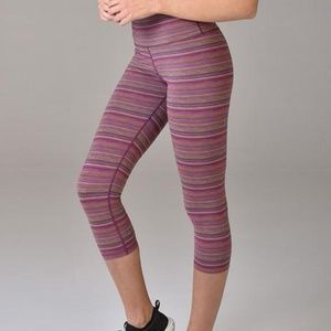 Glyder HIGH POWER CROP: JACQUARD STRIPE